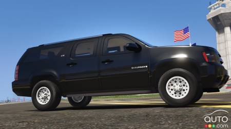 A modified Chevrolet Suburban used vy the U.S. Secret Service