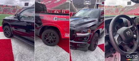 Images of the trucks offered to football players at the University of Utah