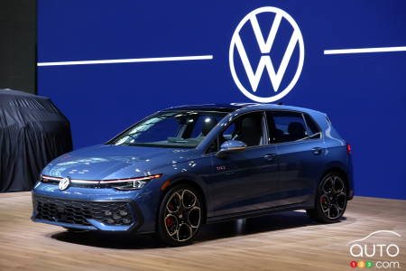 At the Volkswagen stand at this week's New York Auto Show