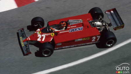 Gilles Villeneuve, on the track at Monaco