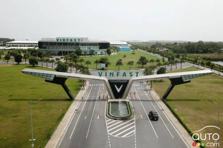 The Vinfast factory in Vietnam