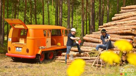 The Volkswagen Half-Track Fox, at work