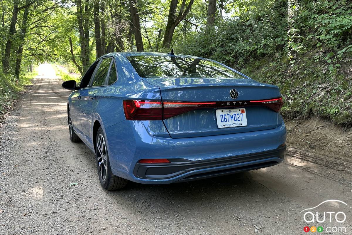 2025 Volkswagen Jetta, three-quarters rear