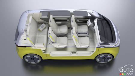 Volkswagen ID. BUZZ, interior, from above