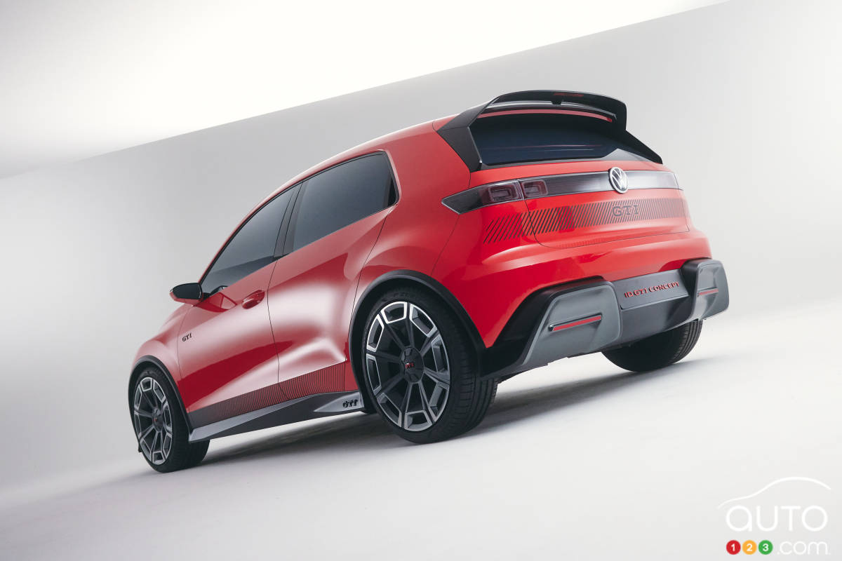 Le concept Volkswagen ID.GTI, trois quarts arrière