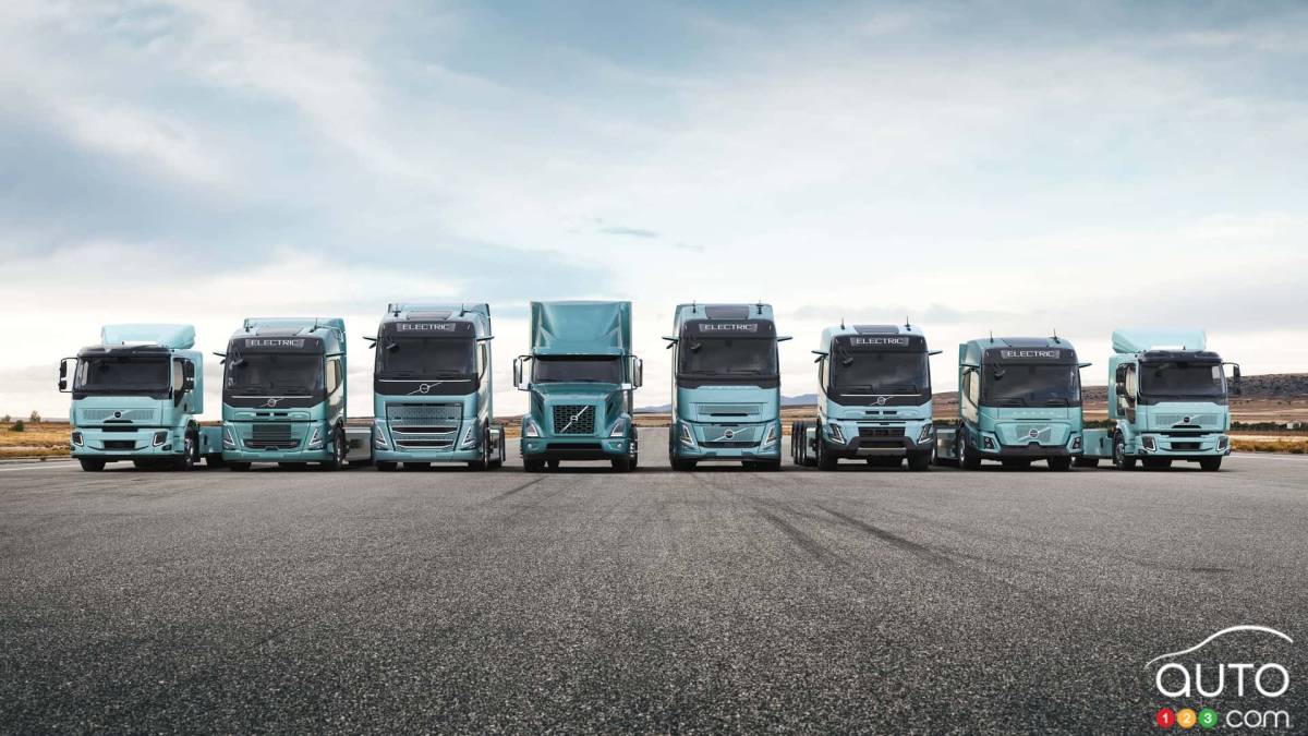 La gamme de camions électriques de Volvo Trucks, qui domine le marché européen dans ce segment
