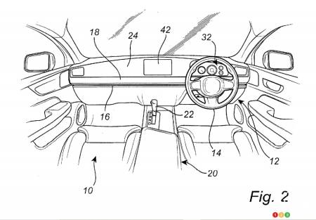 Brevet de Volvo pour un volant coulissant, fig. 2