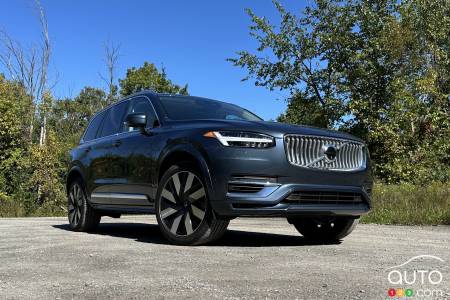 The 2025 Volvo XC90 T8, front