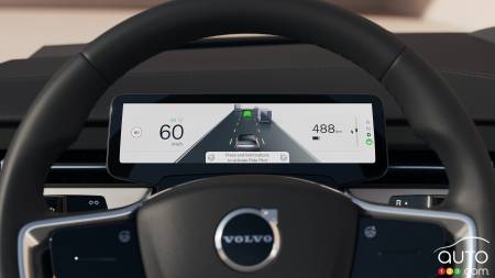 Volvo EX 90, écran de données