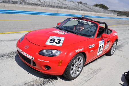 Mazda Miata MX-5 on track 