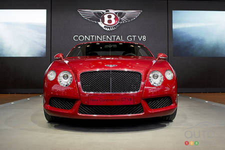 Vidéo de la Bentley Continental GT V8 2012 au Salon de l'auto de Détroit