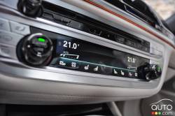 BMW 750Li xDrive 2016 contrôles de la ventilation
