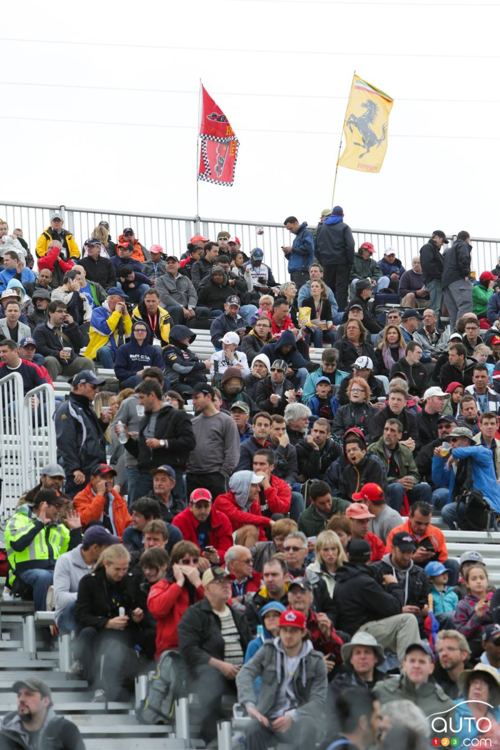Fans dans les estrades Senna