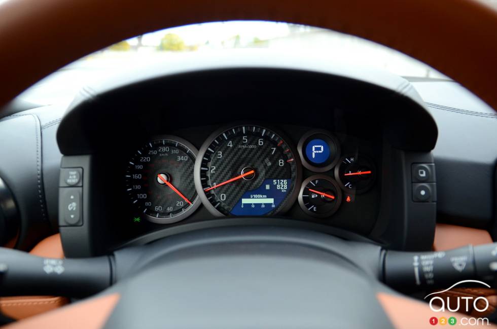 Instrumentation de la Nissan GT-R 2017