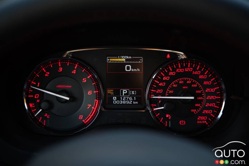 2016 Subaru WRX Sport-tech gauge cluster