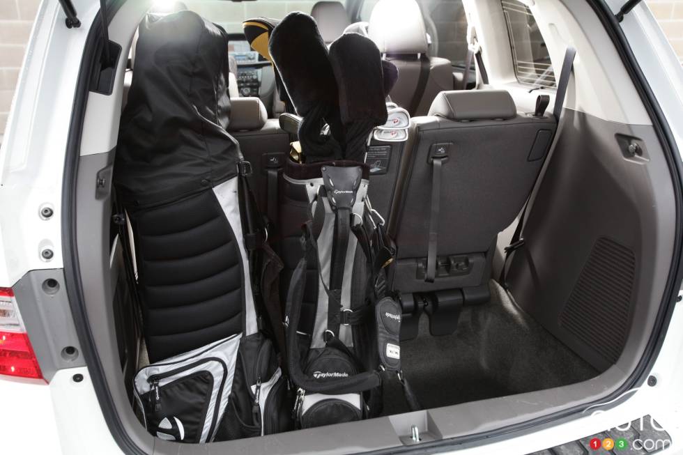 Cargo space behind the third row seats