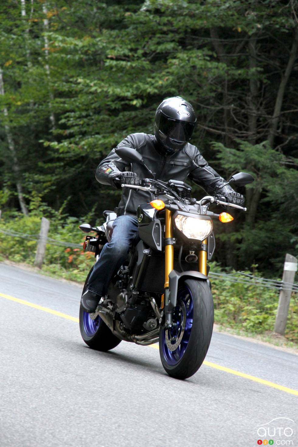 front 3/4 action view