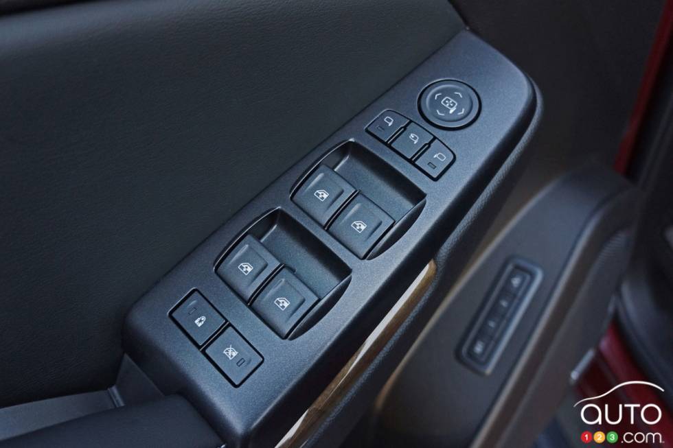 Détail intérieur du GMC Yukon Denali 2016