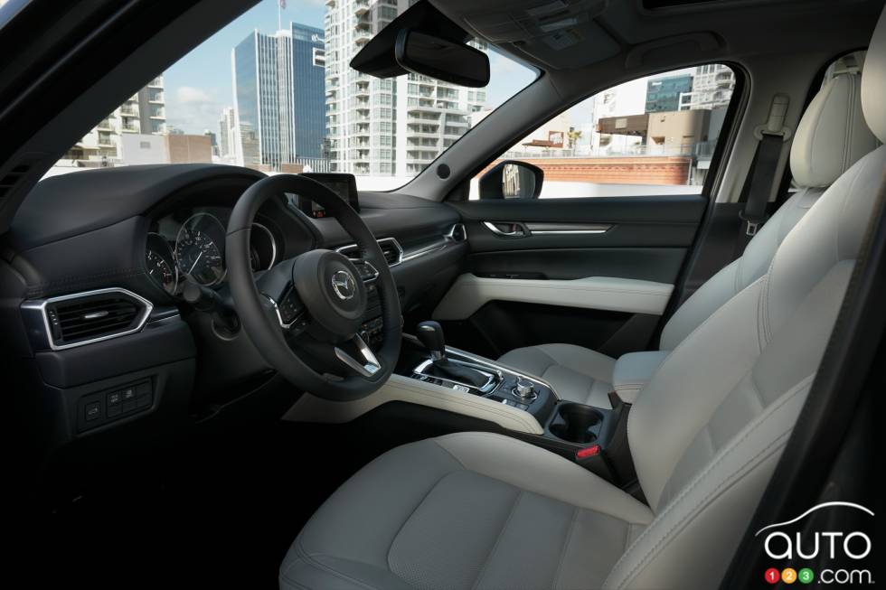 Dashboard and front seats