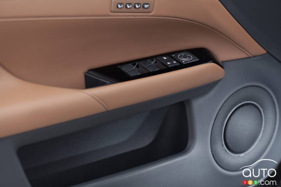 Intérieur de la porte du conducteur