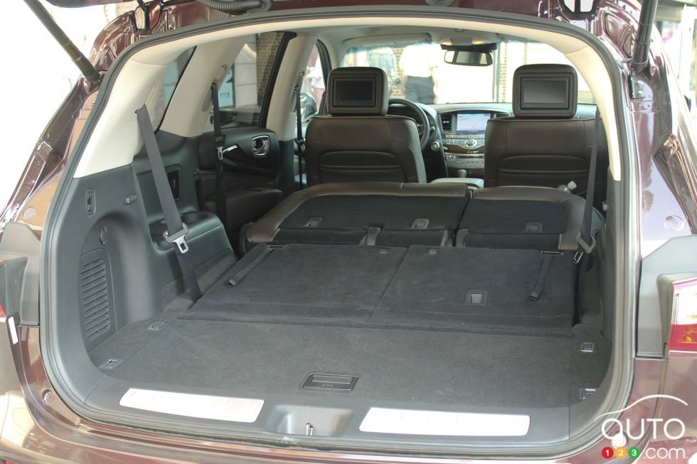 Espace de chargement avec les banquettes arrière abaissées