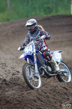 Vanessa in action at X-Town in MIrabel, Quebec.