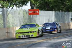 Ray Courtemanche Jr., La Cité De Mirabel Inc. Dodge and Ron Beauchamp Jr., Mopar/Exide/Pennzoil Dodge during qualifying