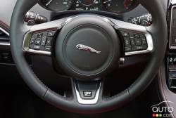 2017 Jaguar F Pace R Sport steering wheel