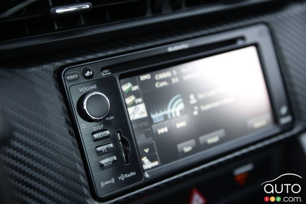 écran du système d'info-divertissement