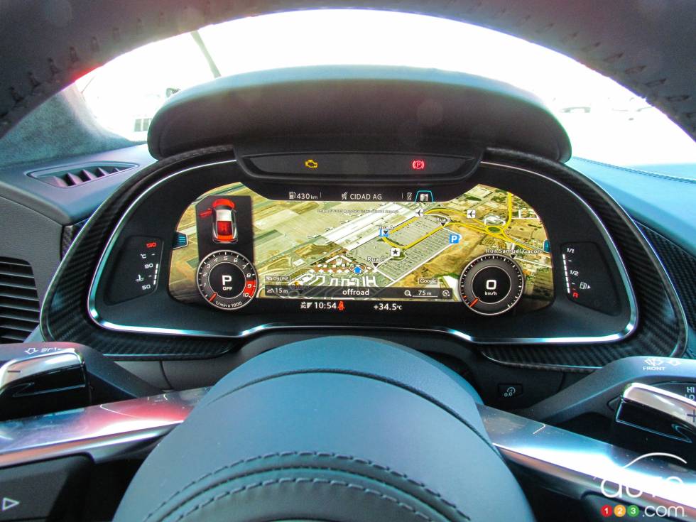 2016 Audi R8 gauge cluster