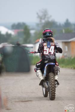 Vanessa in action at X-Town in MIrabel, Quebec.