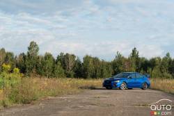 2016 Subaru WRX STI front 3/4 view