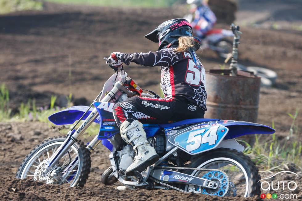 Vanessa in action at X-Town in MIrabel, Quebec.