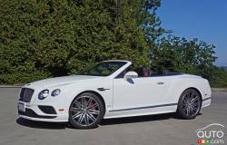 2016 Bentley Continental GT Speed Convertible front 3/4 view