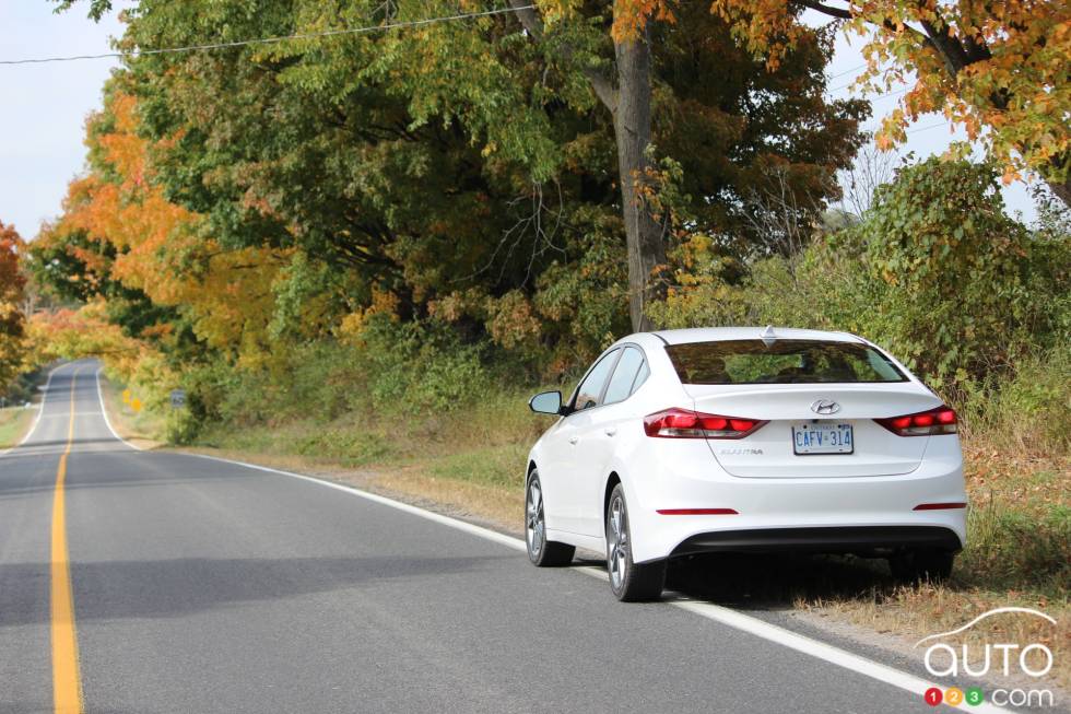 2017 Hyundai Elantra rear view