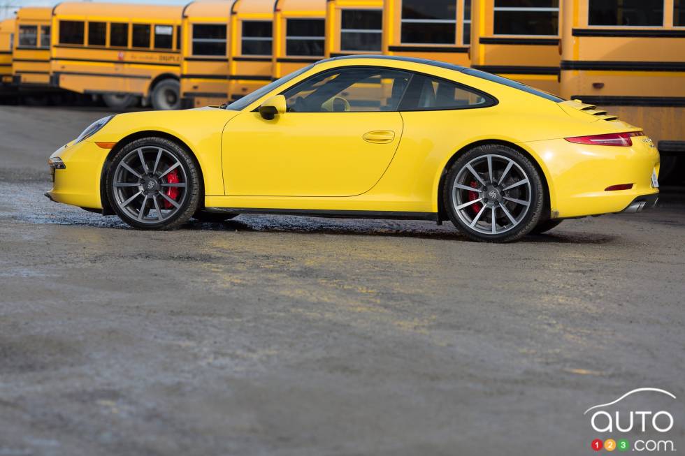 Left side view, away