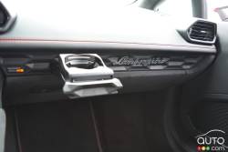 Détail intérieur de la Lamborghini Huracan LP 580 2016