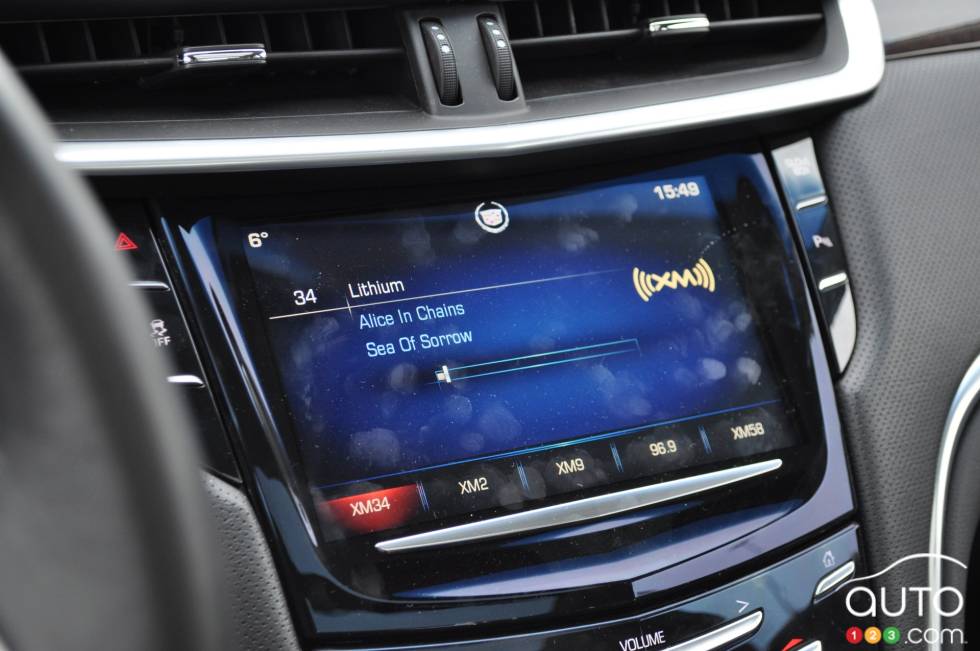 écran du système d'info-divertissement