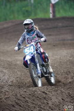 Vanessa in action at X-Town in MIrabel, Quebec.