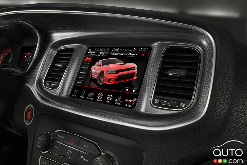 écran du système d'info-divertissement