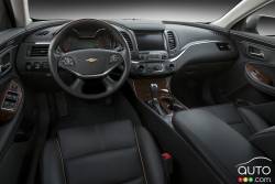 Driver's cockpit, black interior
