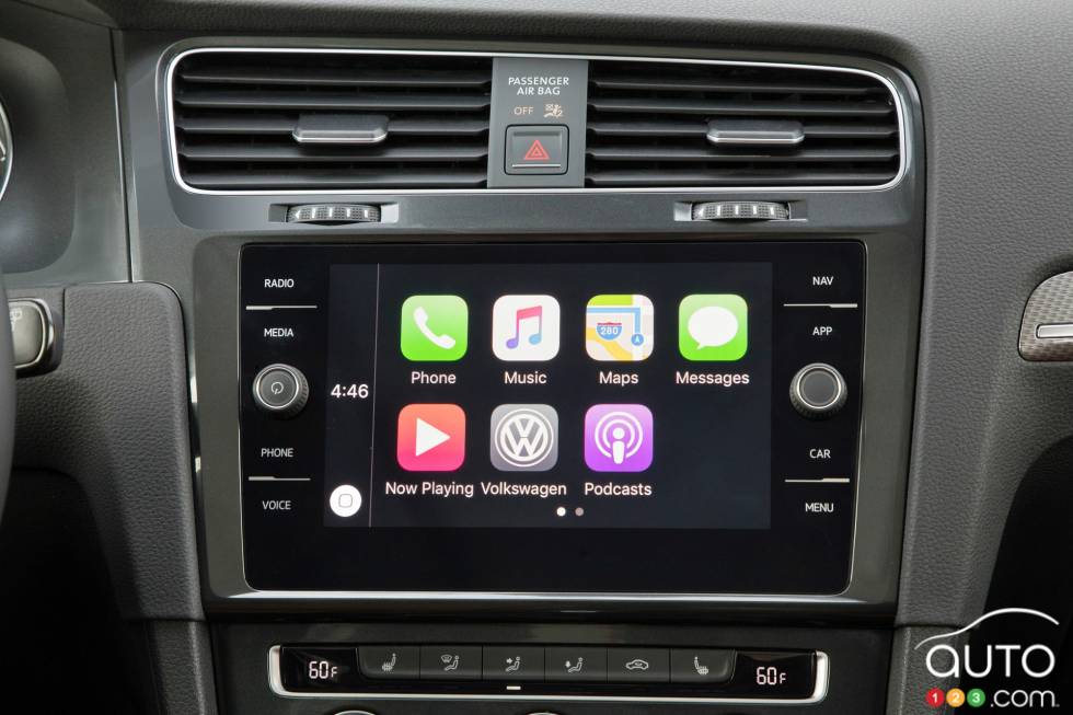 Écran multimédia de la Golf Alltrack 2018