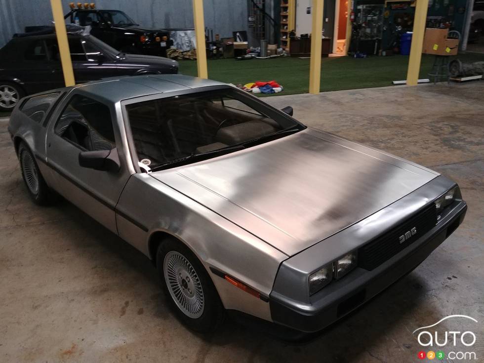 A 1981 DeLorean DMC 12 is for sale