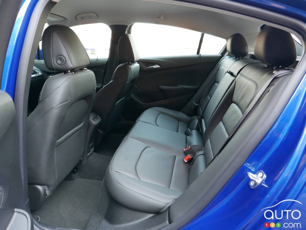 Banquette arrière de la Chevrolet Cruze Hatchback 2017