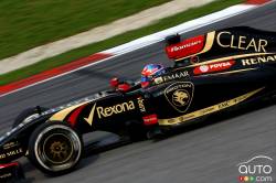 Romain Grosjean Lotus F1 Team.