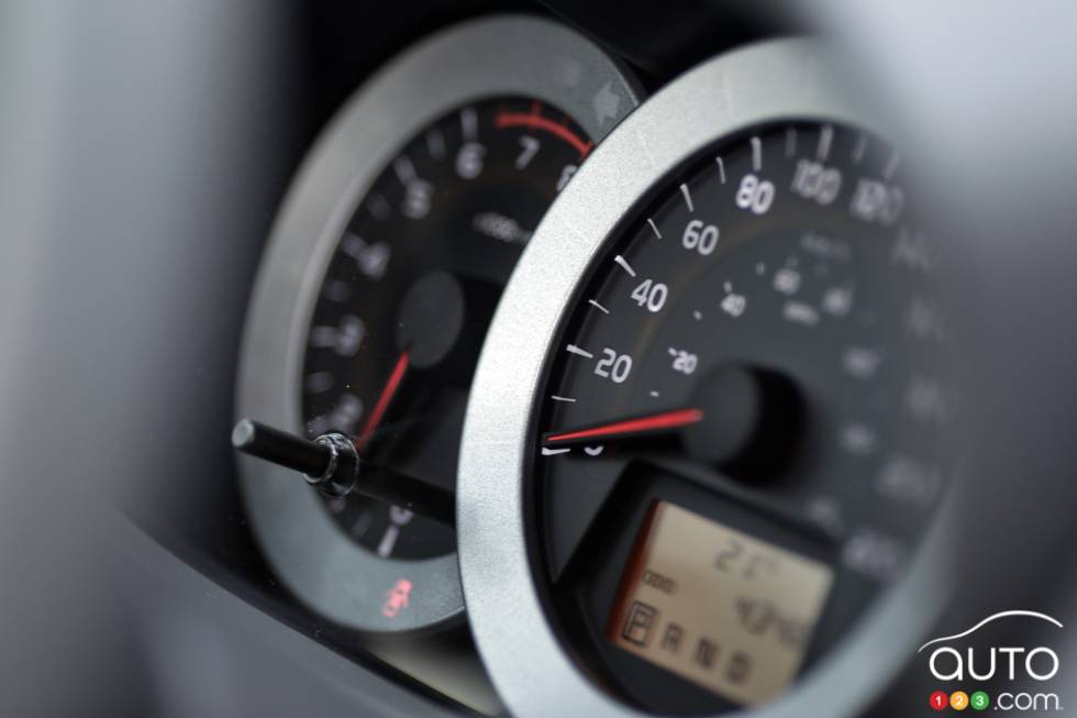 Cadrans dans le tableau de bord