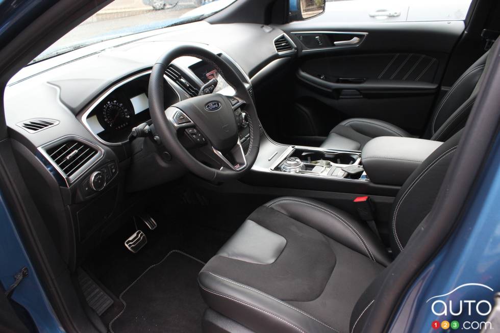 Front seats and dashboard