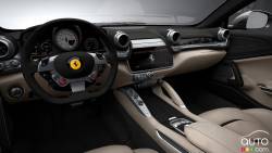 Habitacle du conducteur de la Ferrari GT4CLusso 2016