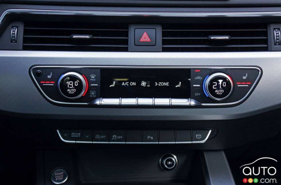 Contrôle du système de climatisation de l'Audi A4 TFSI Quattro 2017