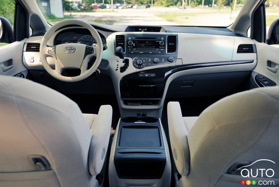 Dashboard and front seats